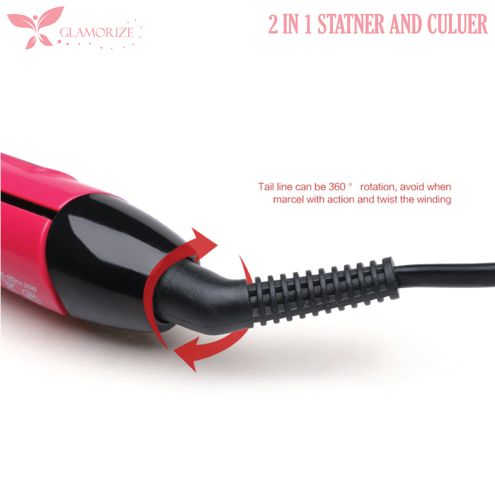 2in1 Hair Straightener and Curler