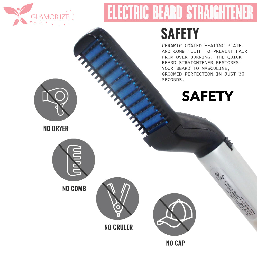 Hair Beard Straightener Comb