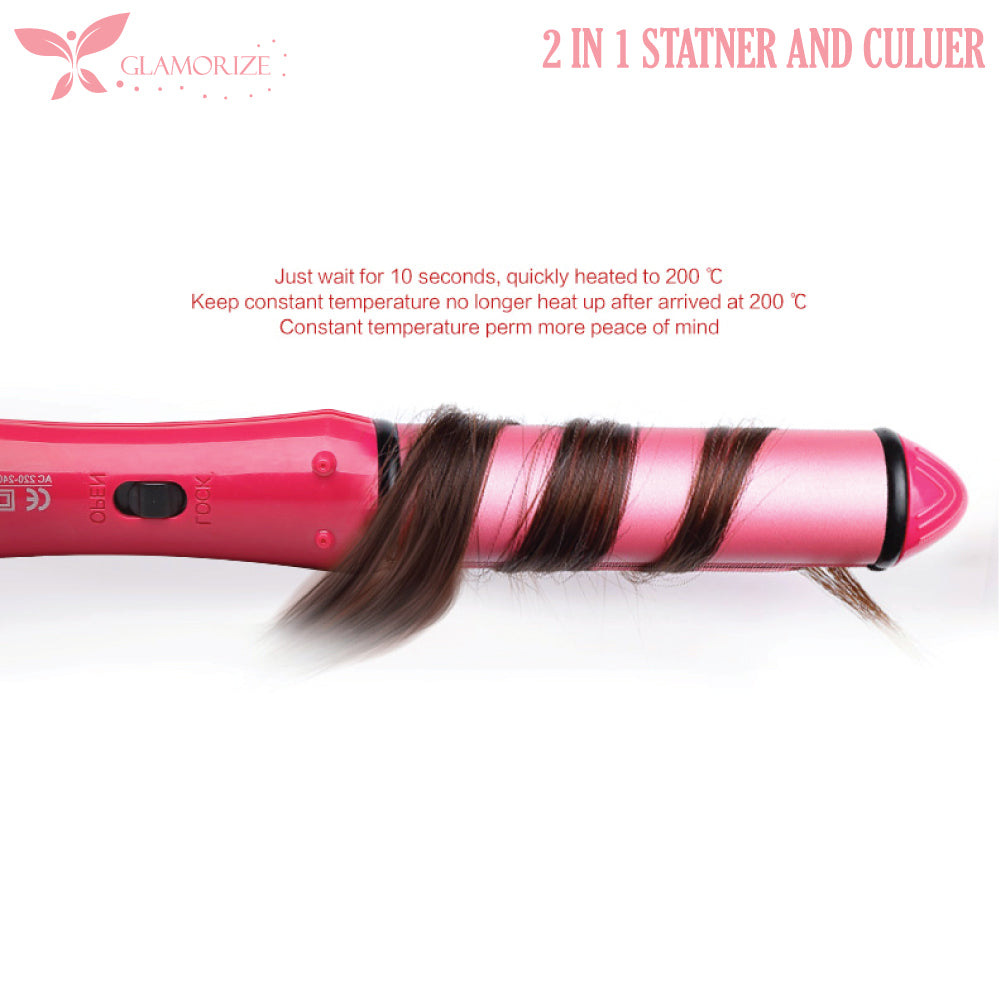 2in1 Hair Straightener and Curler