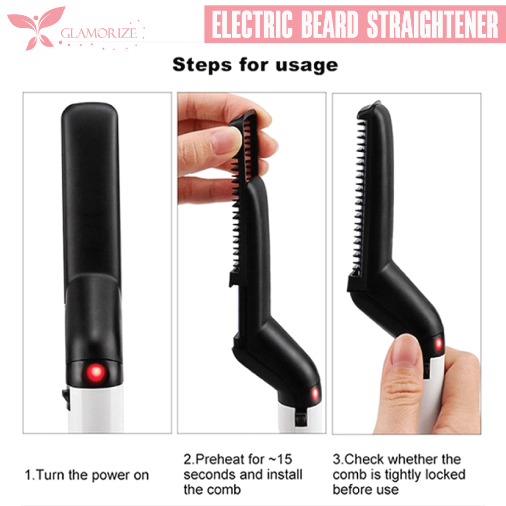 Hair Beard Straightener Comb