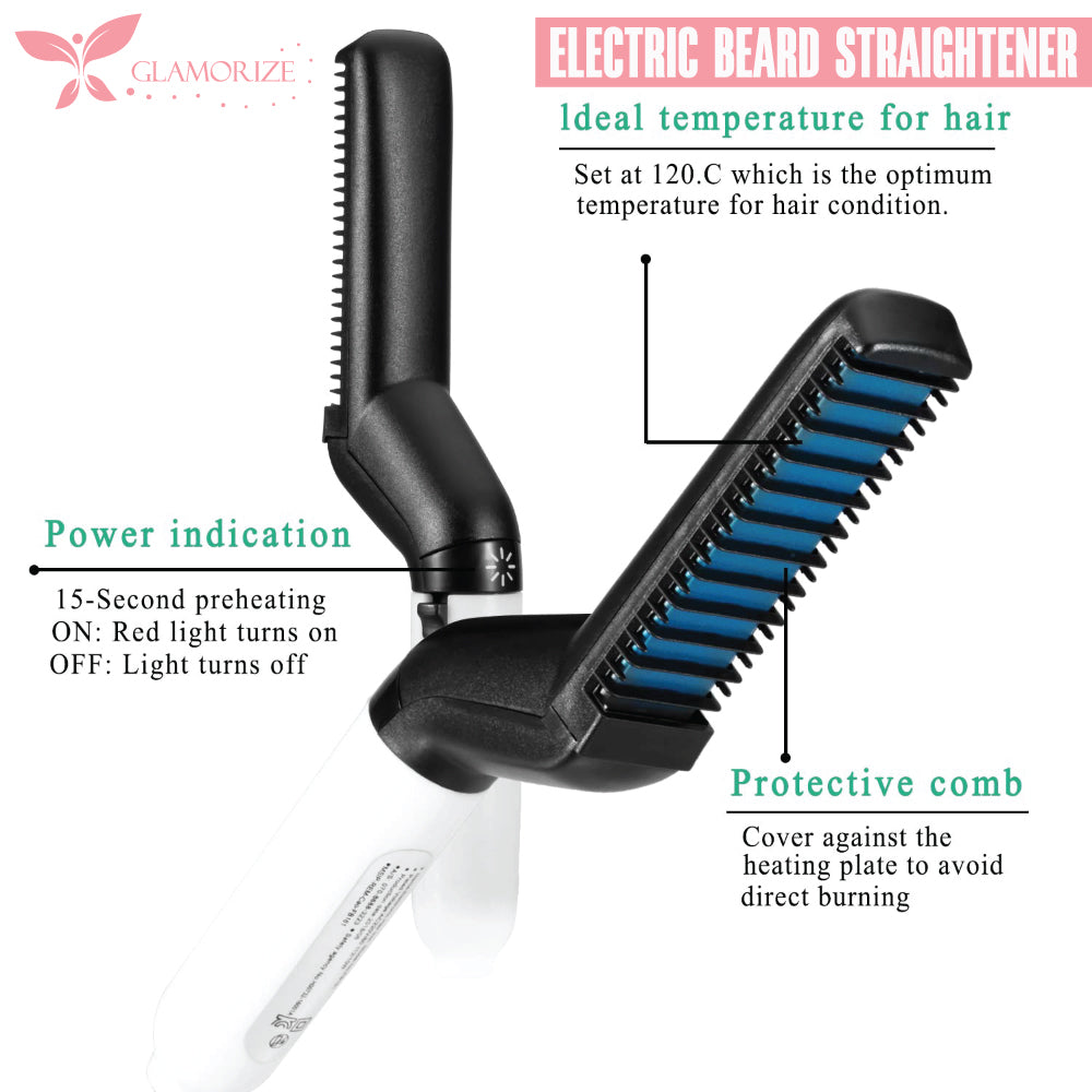 Hair Beard Straightener Comb