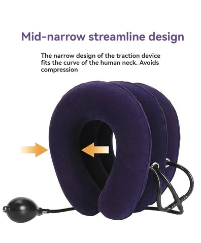 Neck Massager 3 Layered Multi-functional Spine & Cervical Device Soft Neck Pillow