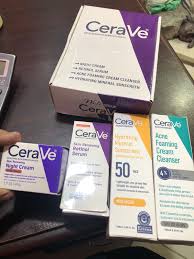 Cerave Skincare Daily Routine Kit 4in1 Whitening Glowing Bright Kit